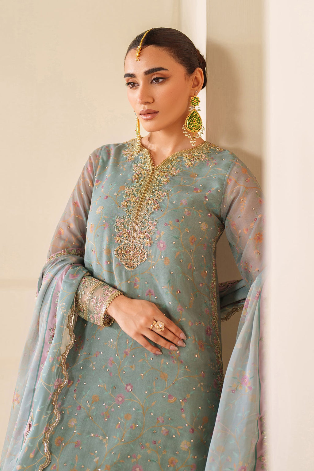 Baroque - Embroidered Chiffon UF-4278