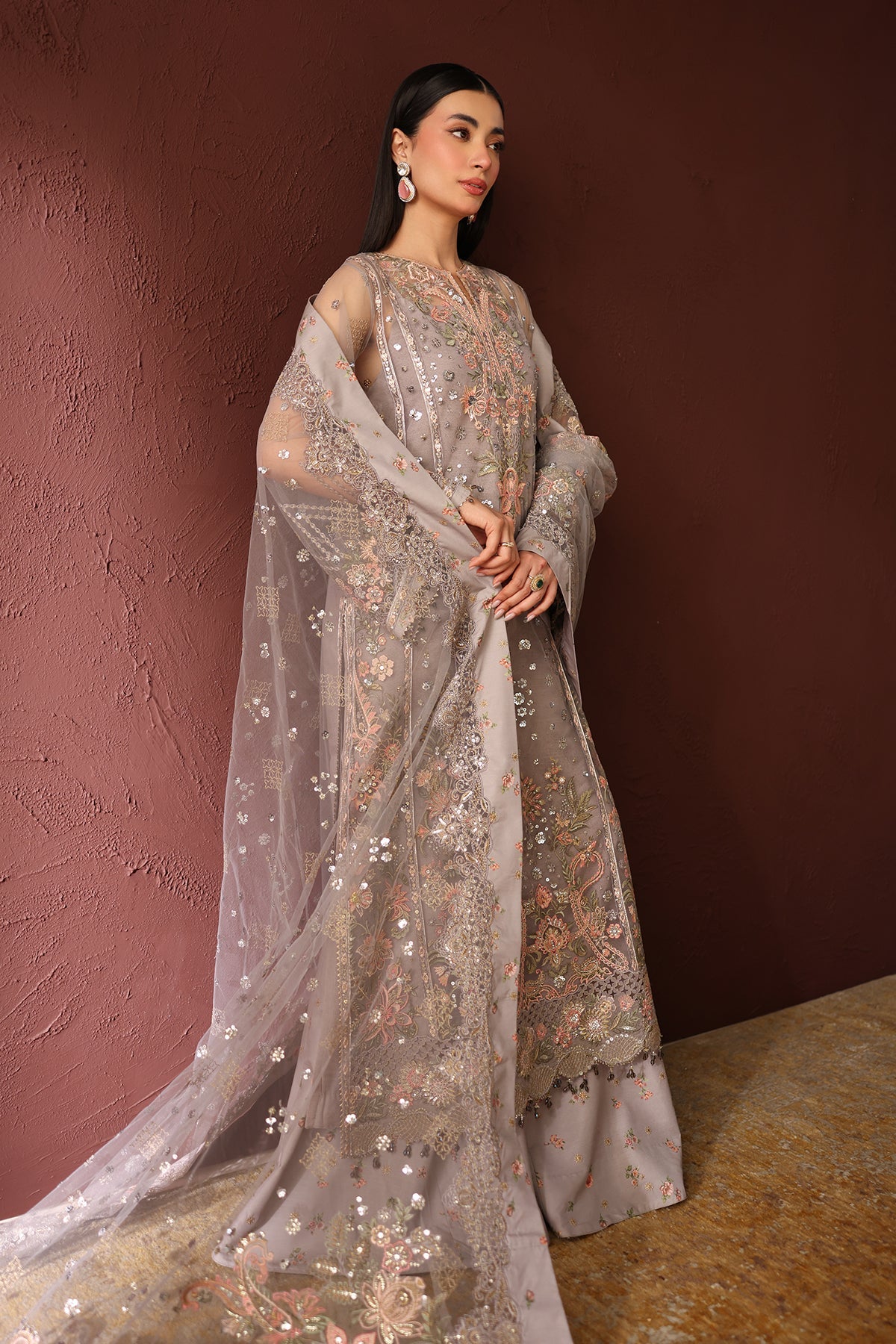 Baroque - Embroidered Net SF-4487