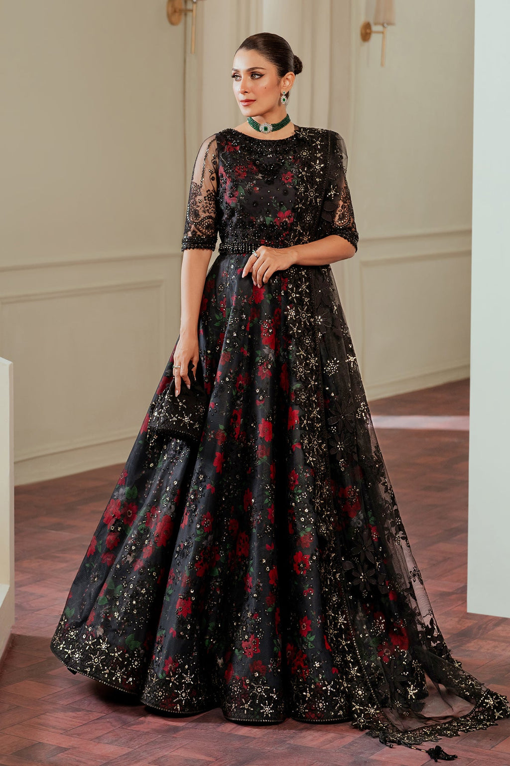 Baroque - Embroidered Net Ch13-05 Unstitched