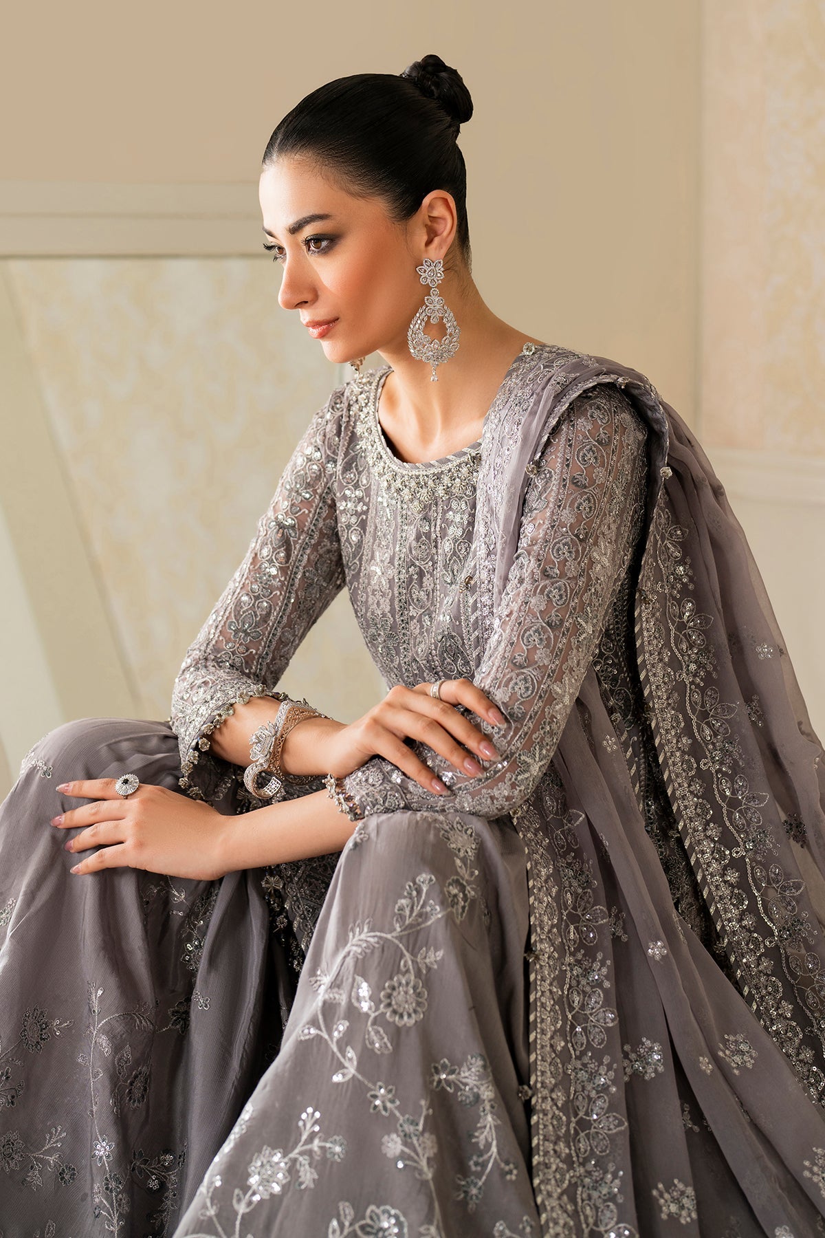 Baroque - Embroidered Chiffon UF-4161