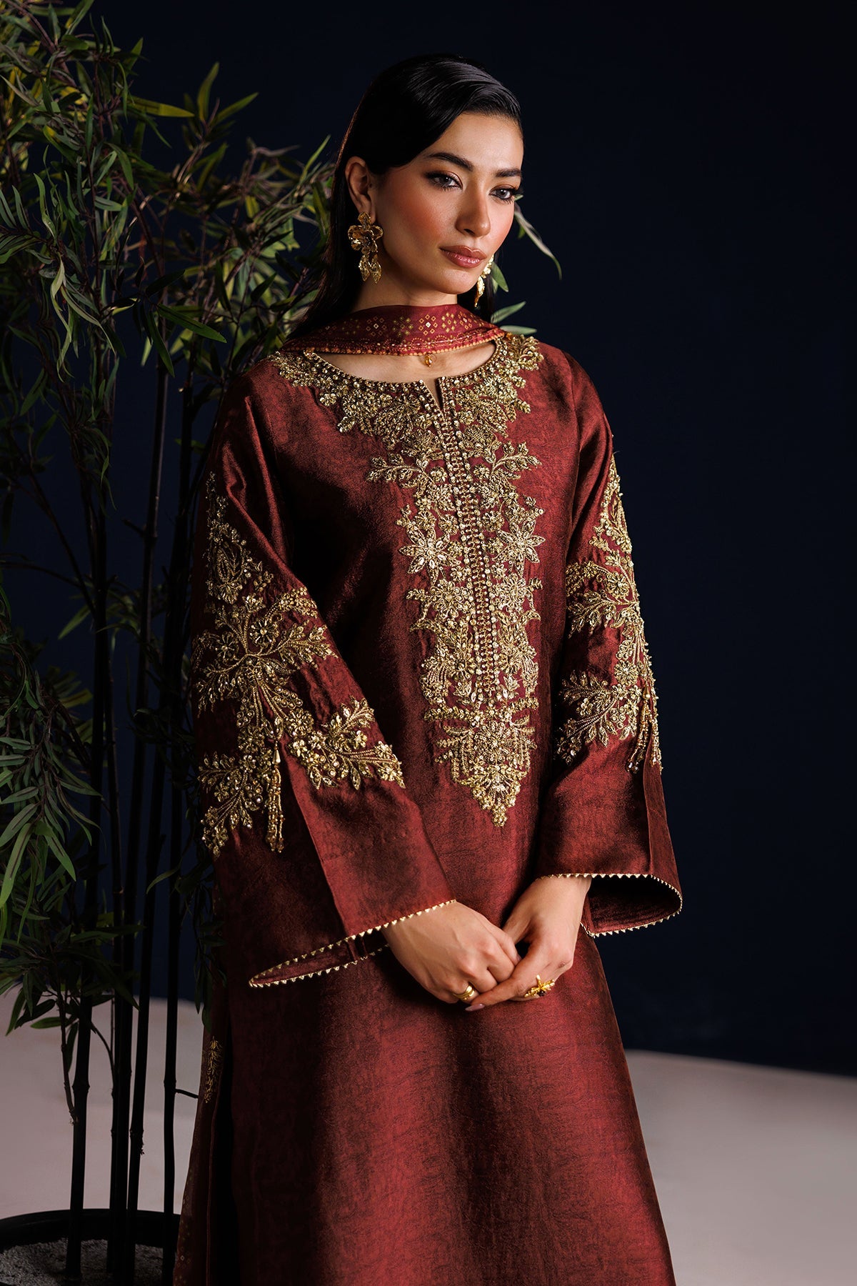Baroque - Embroidered Sheesha Silk PR-1313