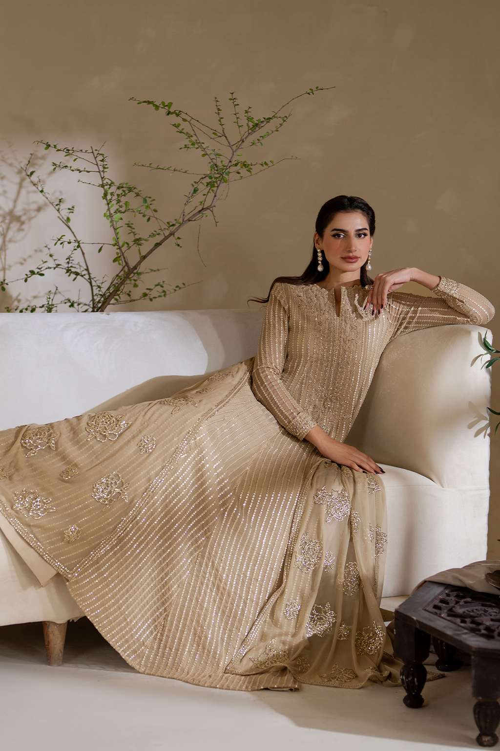 Iznik - Cc-58 Embroidered Chiffon