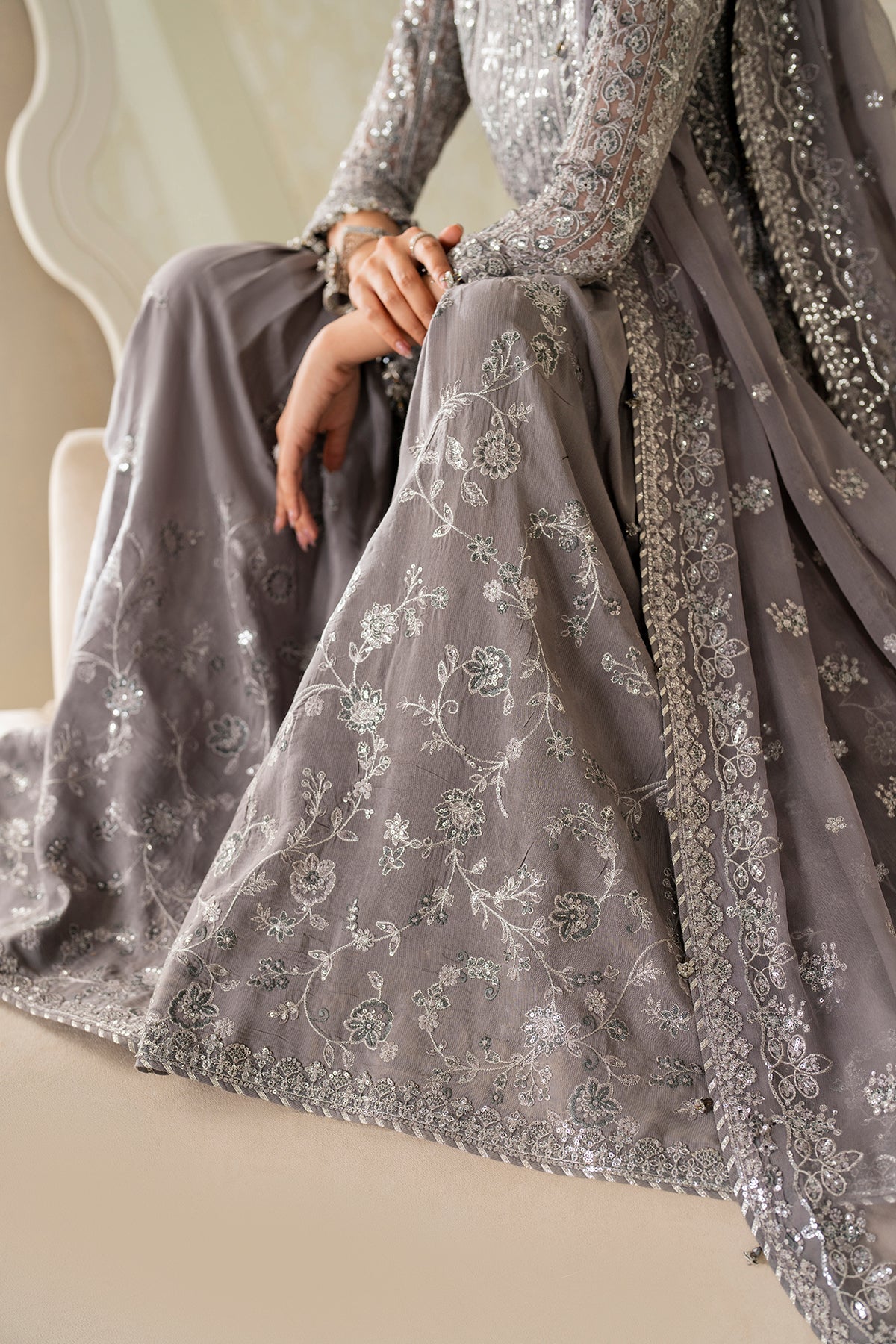 Baroque - Embroidered Chiffon UF-4161