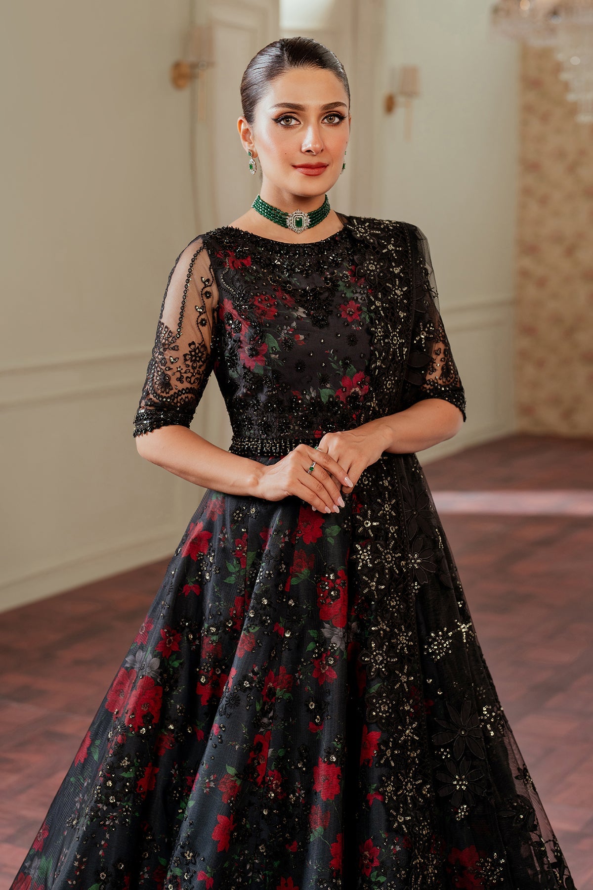 Baroque - Embroidered Net Ch13-05 Stitched