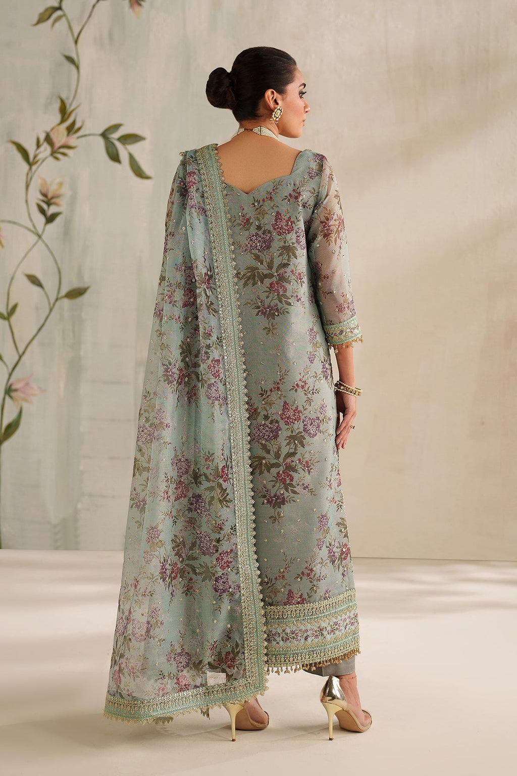 Baroque - Embroidered Cotton Net UF-4373