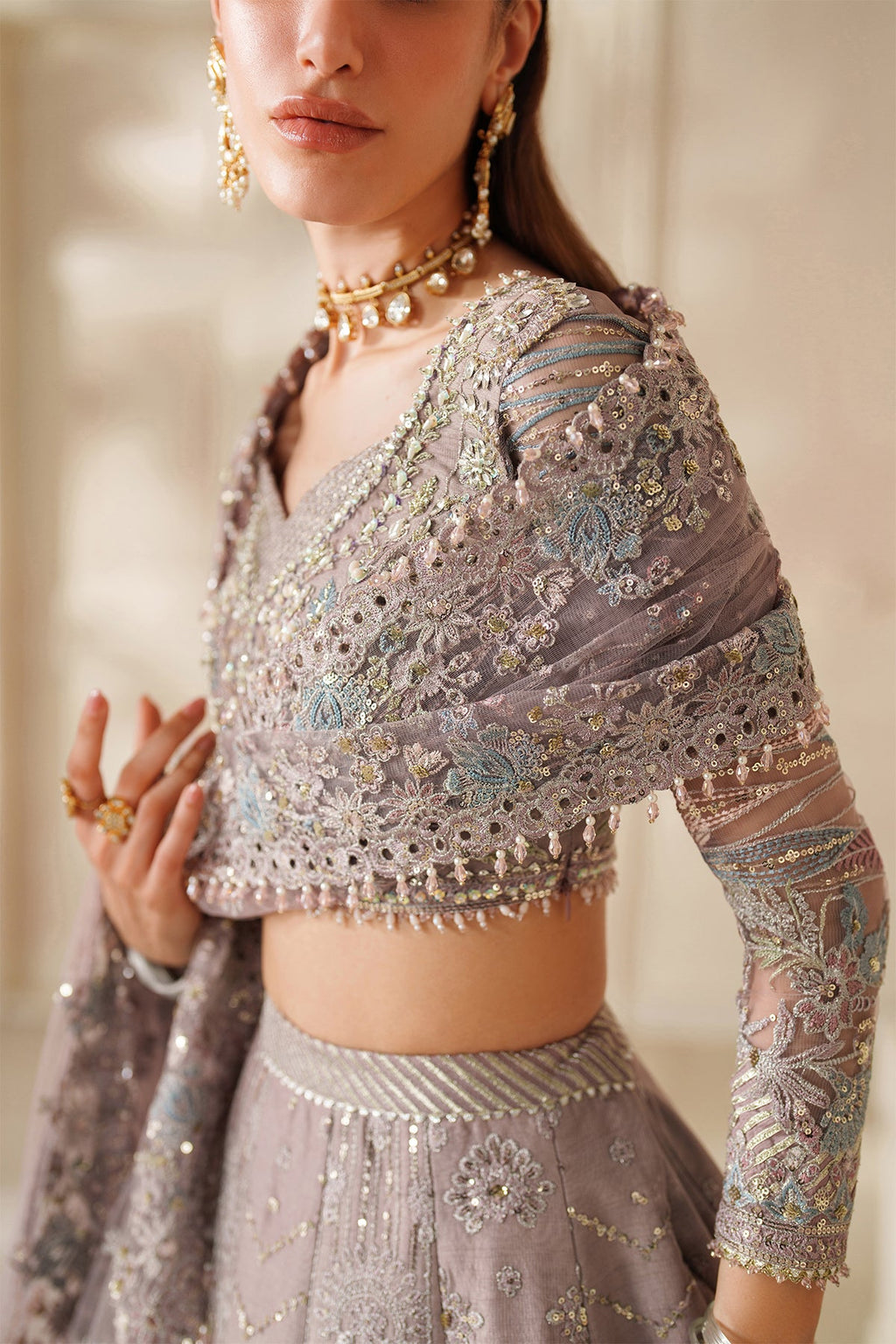 Baroque - Embroidered Net Ch14-04 Unstitched