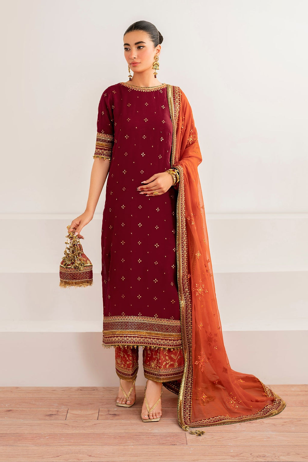 Baroque - Embroidered Chiffon SF-698