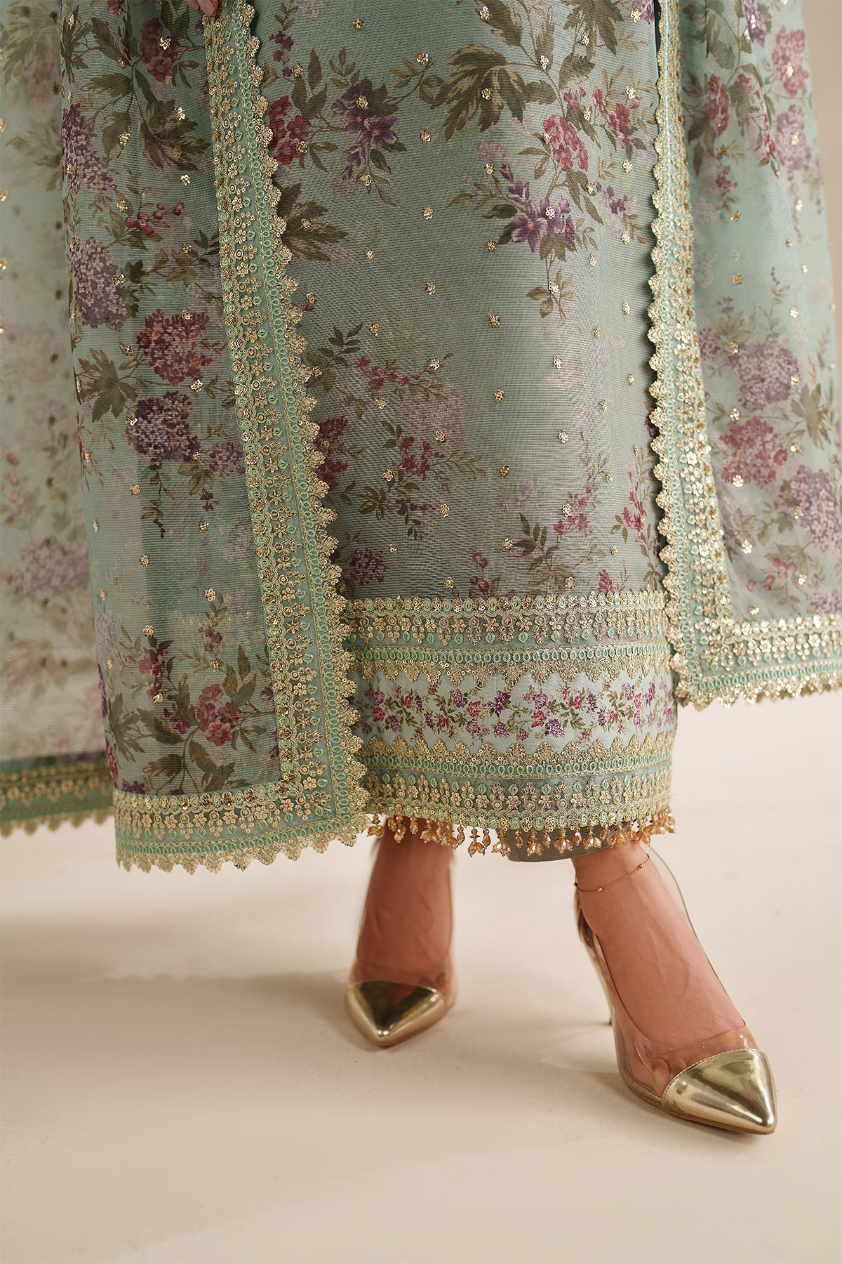 Baroque - Embroidered Cotton Net SF-4373