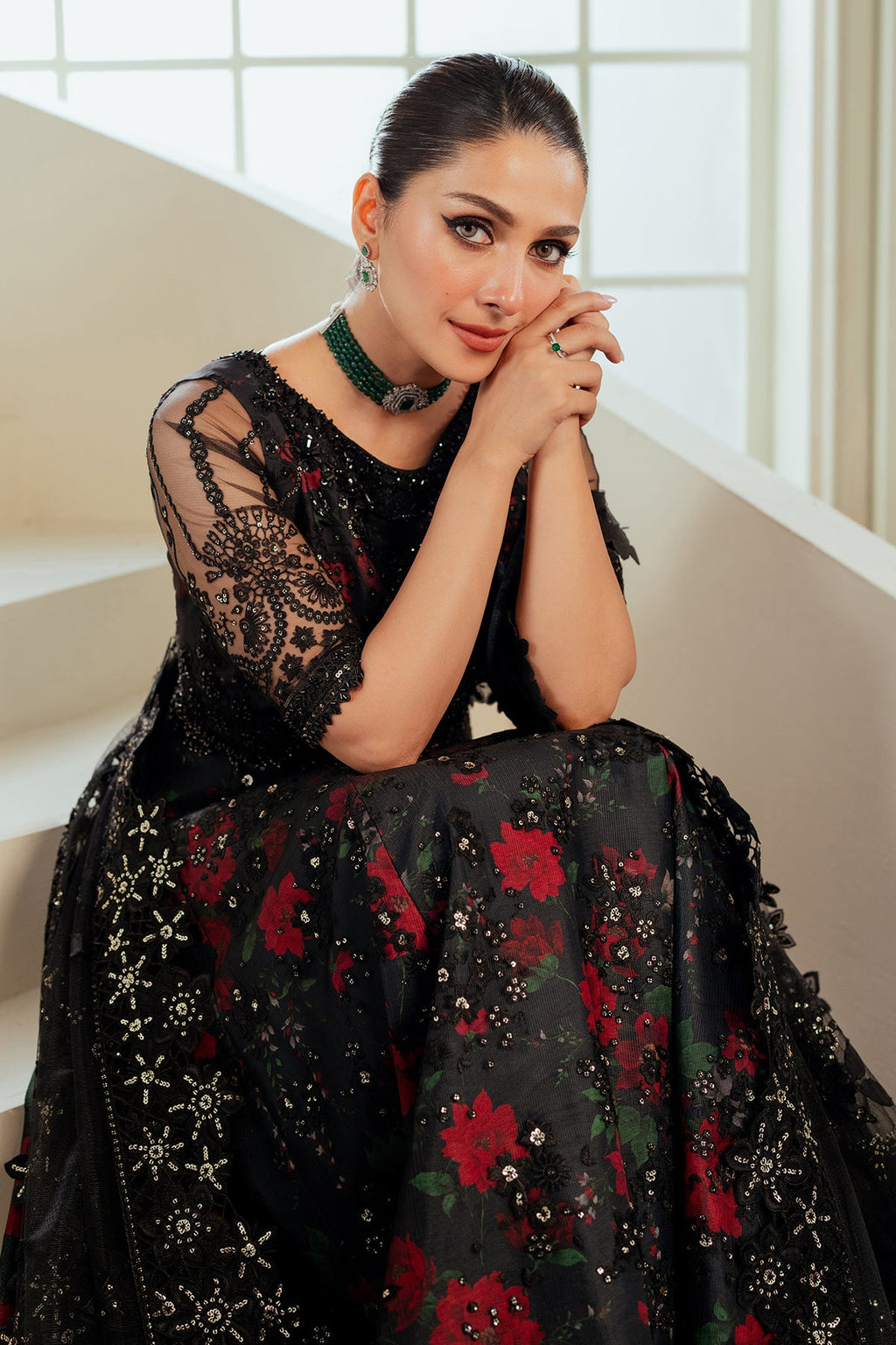 Baroque - Embroidered Net Ch13-05 Stitched