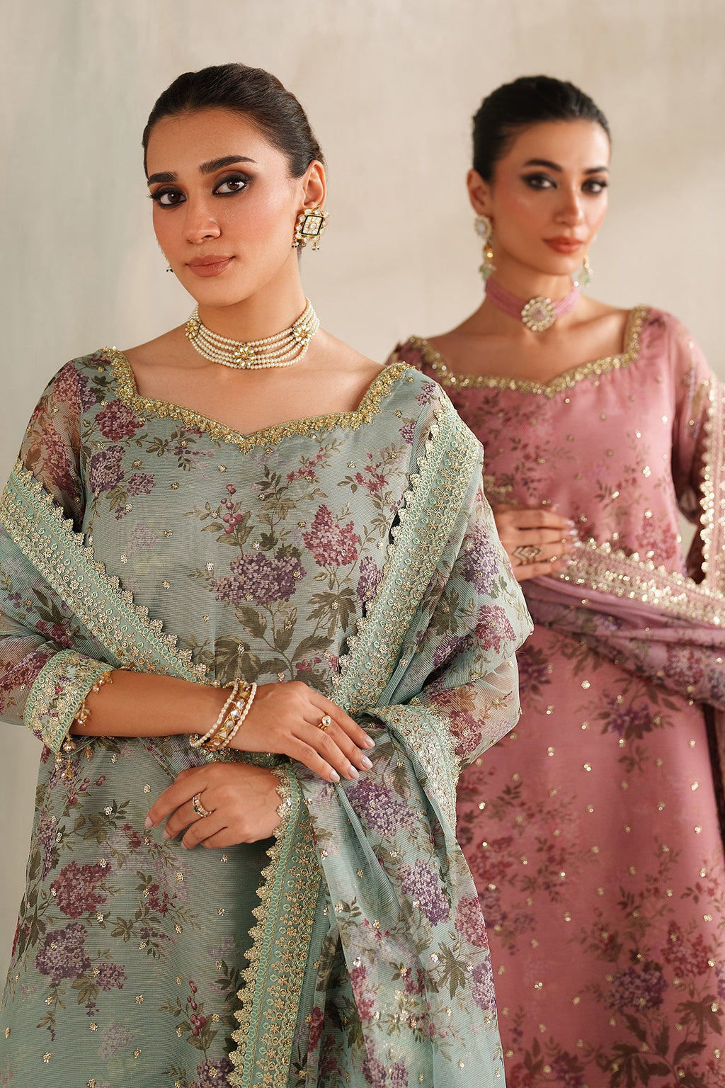 Baroque - Embroidered Cotton Net SF-4374
