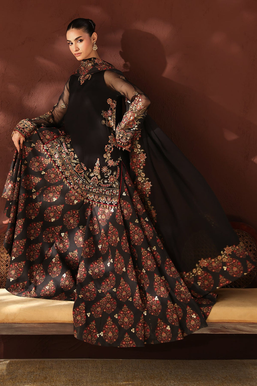 Baroque - Embroidered Chiffon SF-4488