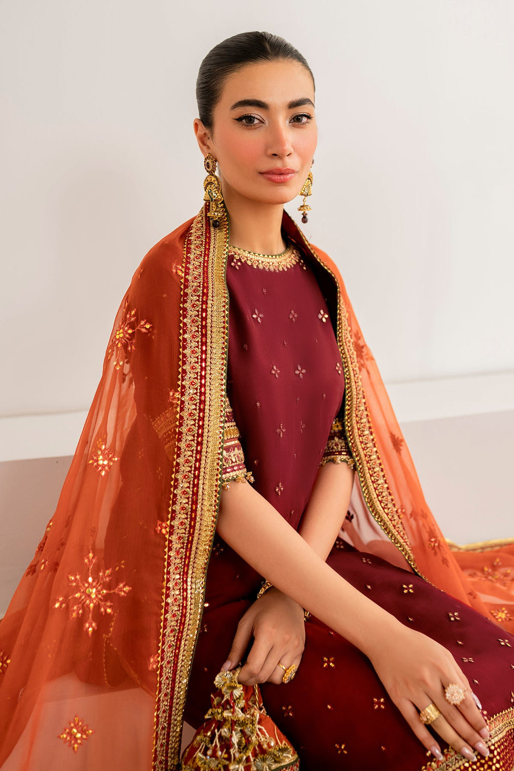 Baroque - Embroidered Chiffon UF-698