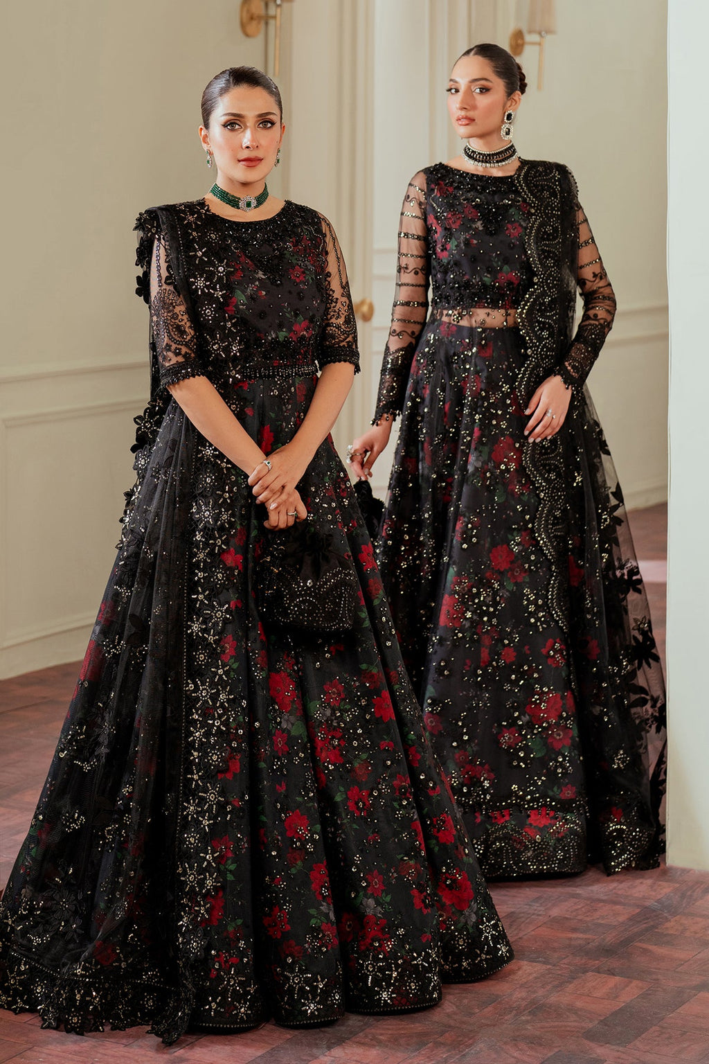 Baroque - Embroidered Net Ch13-05 Stitched