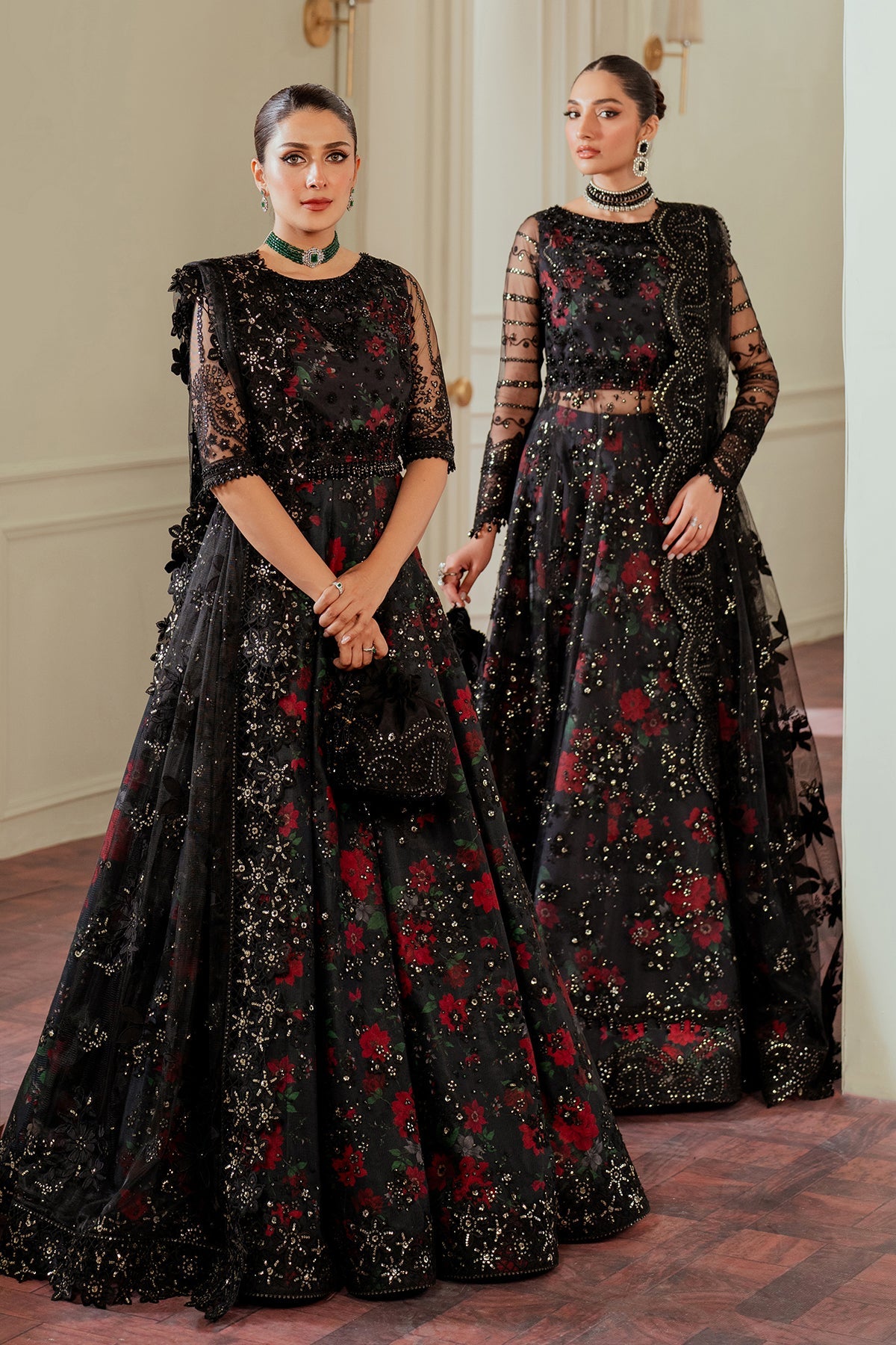 Baroque - Embroidered Net Ch13-05 Unstitched