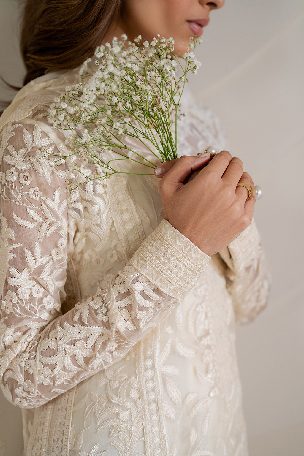 Iznik - Ue-391 Embroidered Chiffon