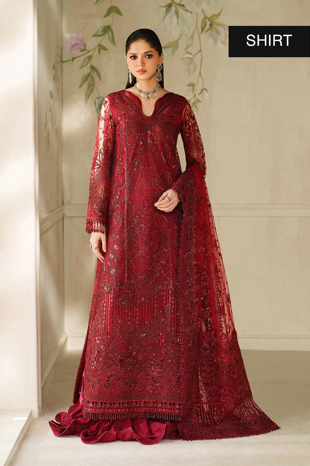 Baroque - Embroidered Net Ch14-01 Unstitched