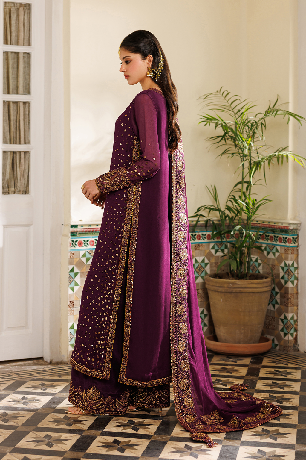 Iznik - Cc-95 Embroidered Chiffon