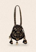 Aik Atelier - Potli - Black Velvet Vla25