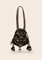 Aik Atelier - Potli - Black Velvet Vla25
