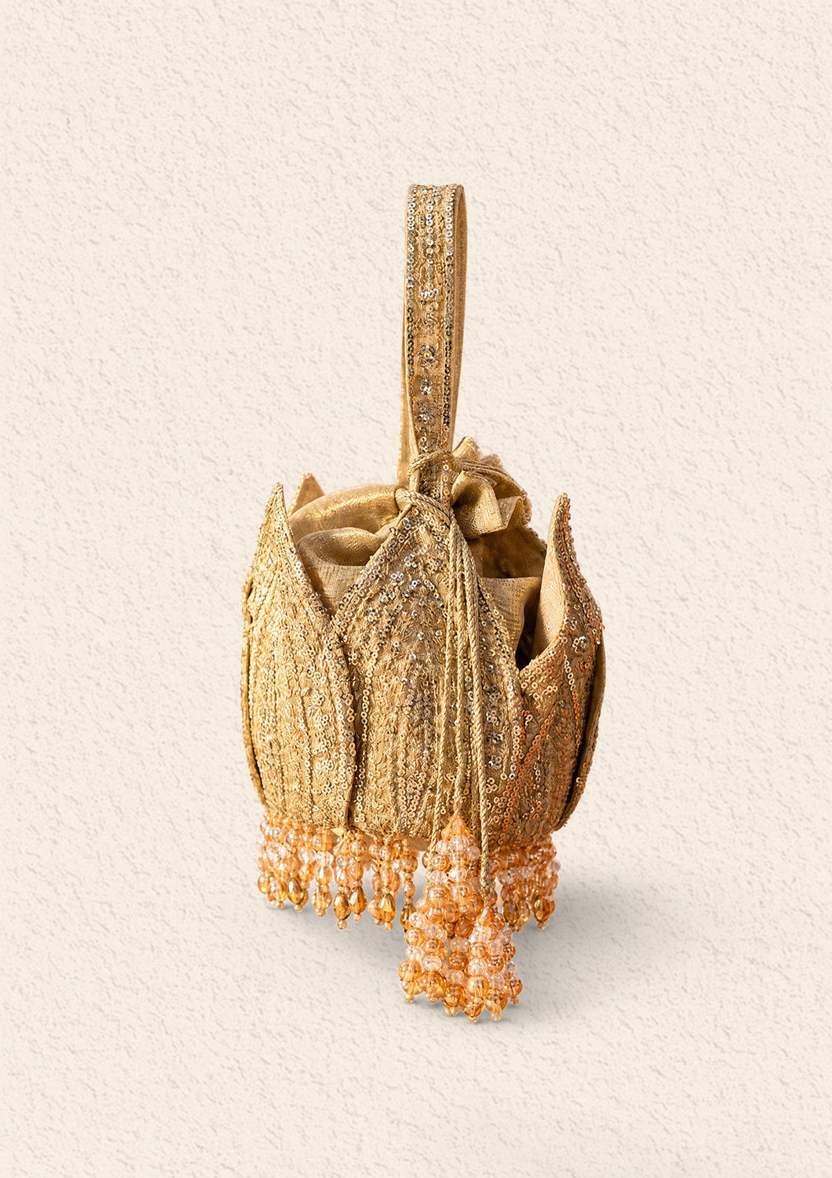 Aik Atelier - Potli - Gold Tissue Wda25