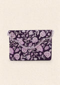 Aik Atelier - Clutch - Purple White Silk Lwa26