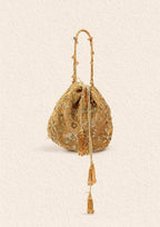 Aik Atelier - Potli - Indian Gold Tissue Wdb24