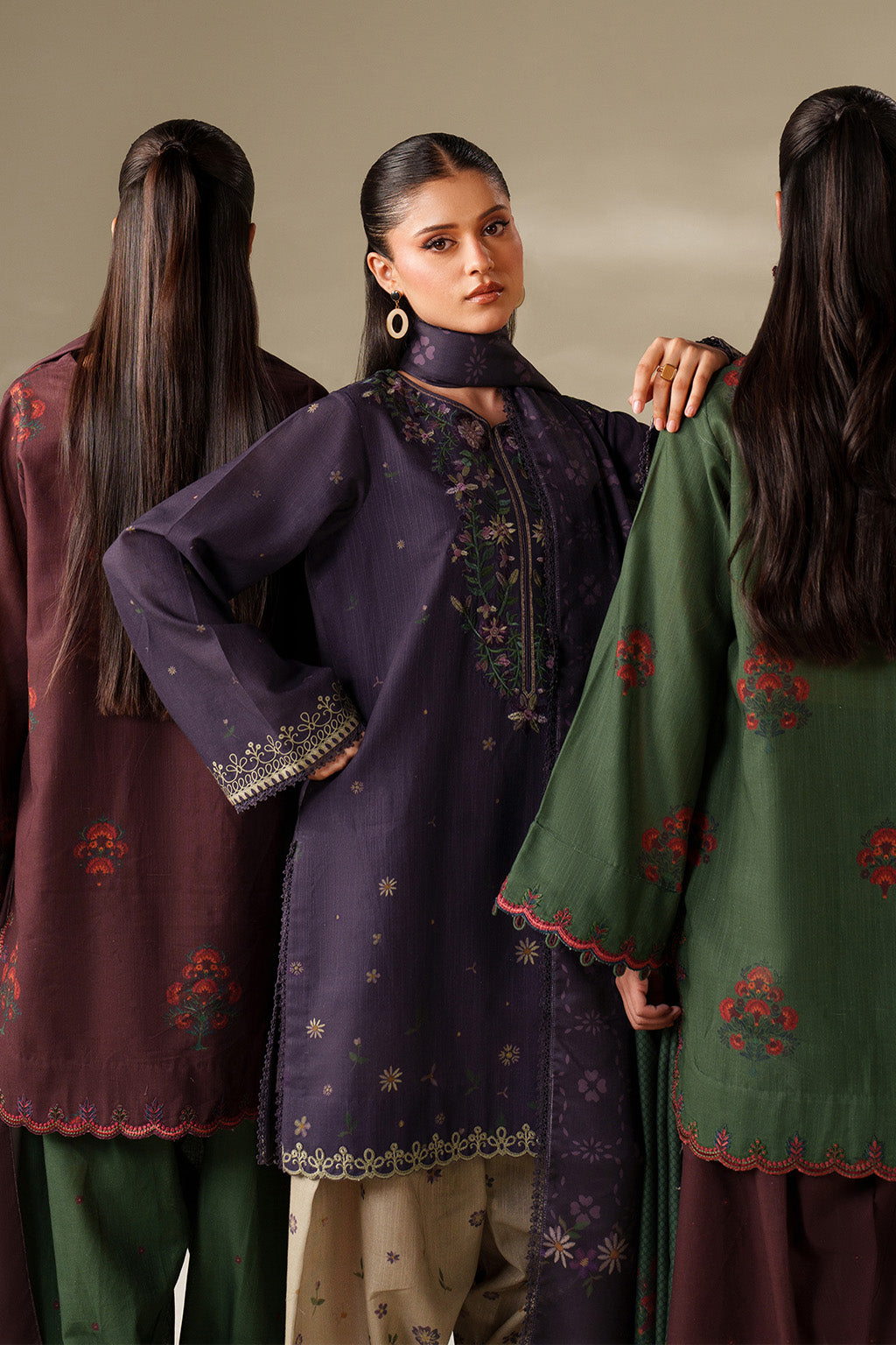 Iznik - Ue-562  Printed Khaddar
