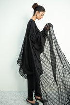 Baroque - Embroidered Chiffon Dupatta-01