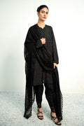 Baroque - Embroidered Chiffon Dupatta-03