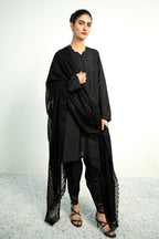 Baroque - Embroidered Chiffon Dupatta-03