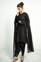 Baroque - Embroidered Chiffon Dupatta-03