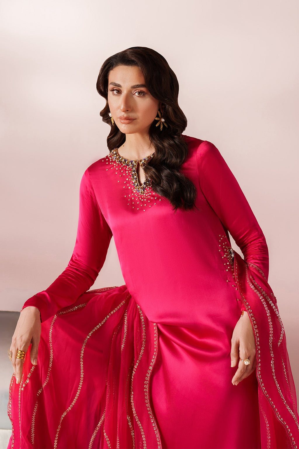 Alizeh - Pink Dress 3 Piece - Rtw1029