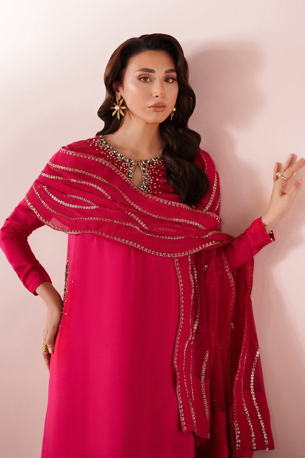 Alizeh - Pink Dress 3 Piece - Rtw1029
