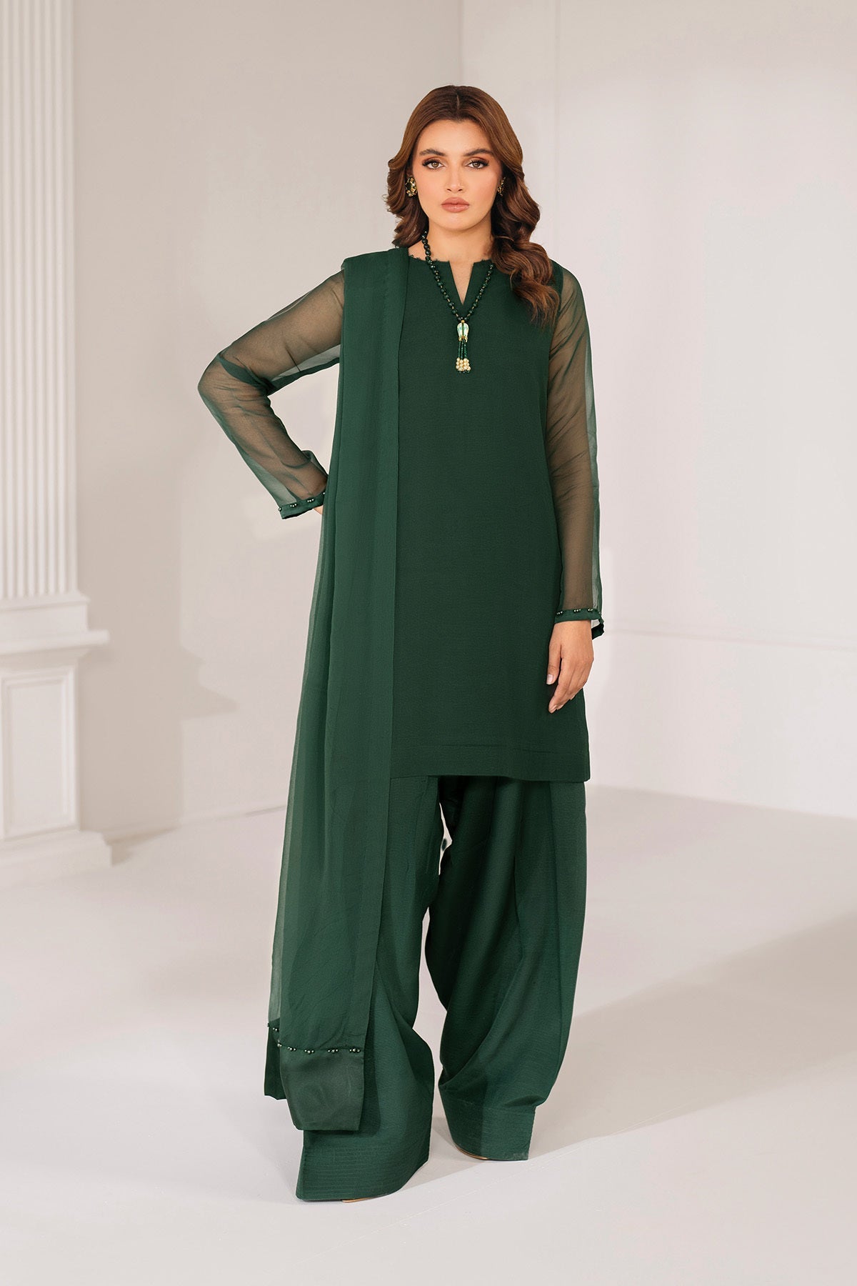 Baroque - Plain Chiffon Dupatta 57