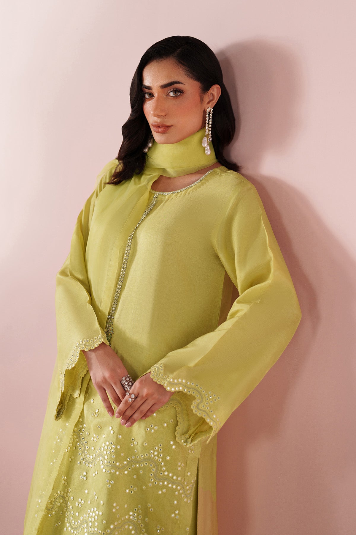Alizeh - Yellow Dress 3 Piece - Rtw1031