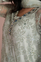 Alizeh - Ice Blue Dress 4 Piece - Rtw1033