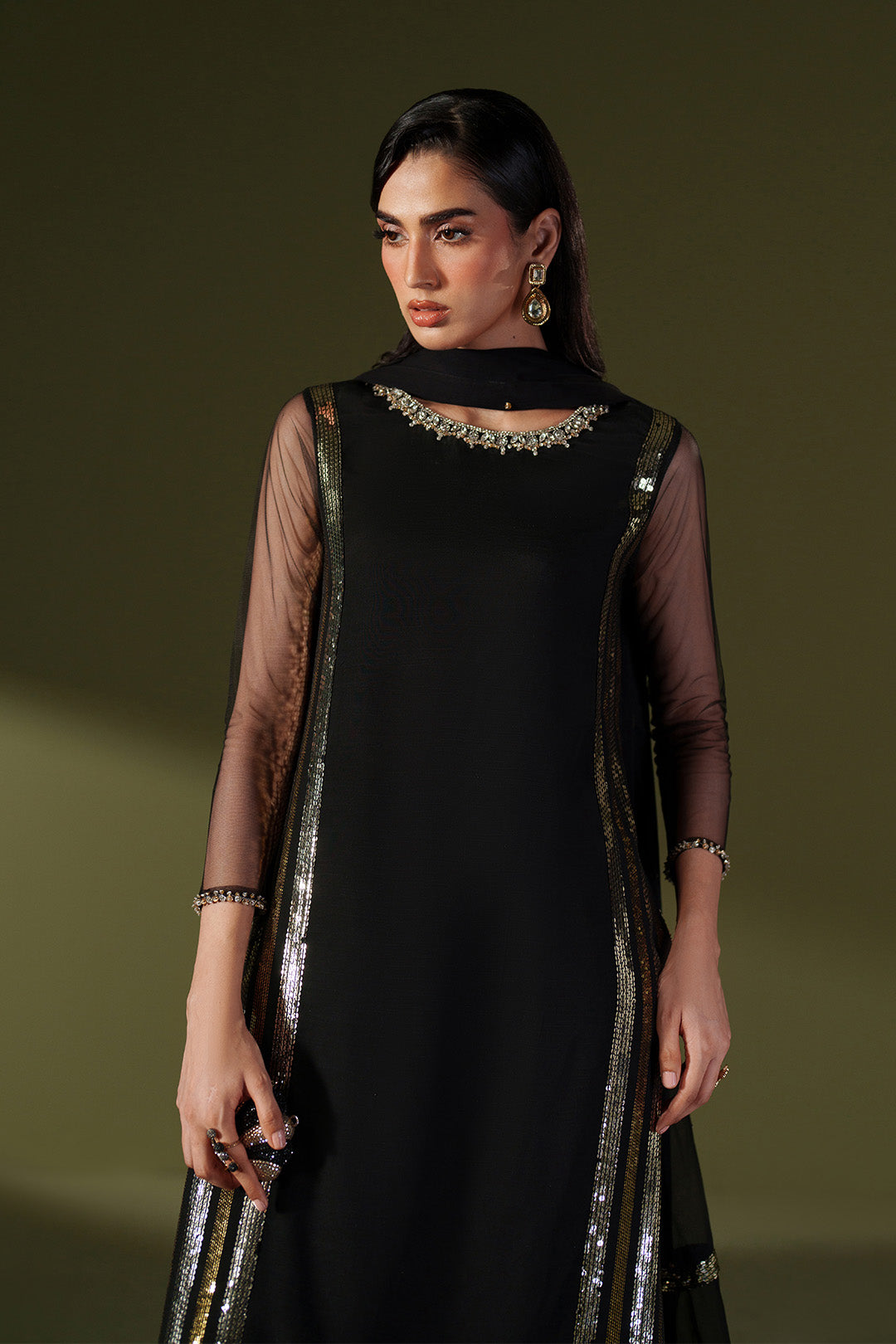 Alizeh - Embroidered & Handmade Slub - Rtw1036