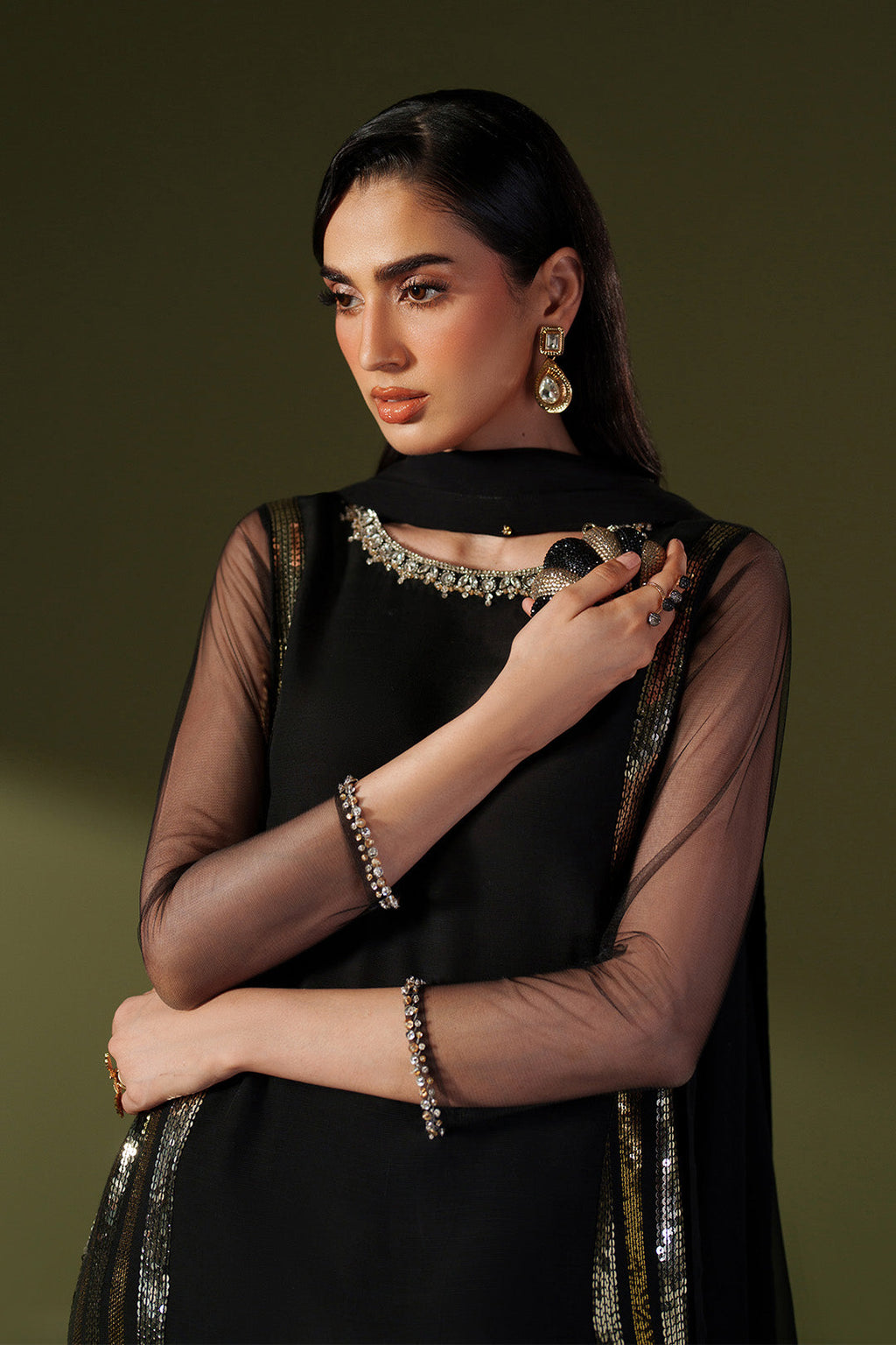 Alizeh - Embroidered & Handmade Slub - Rtw1036