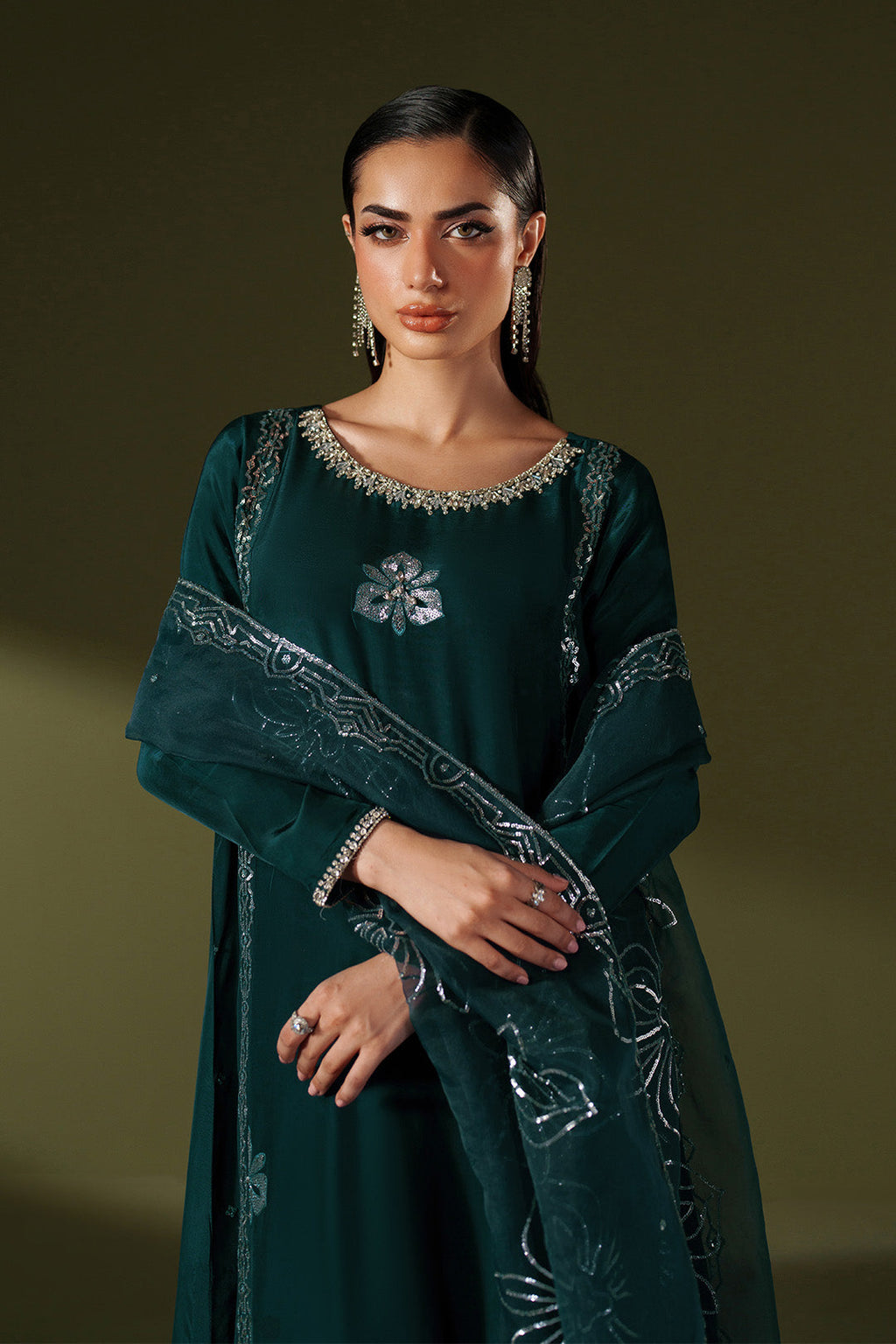 Alizeh - Embroidered & Handmade Slub - Rtw1037