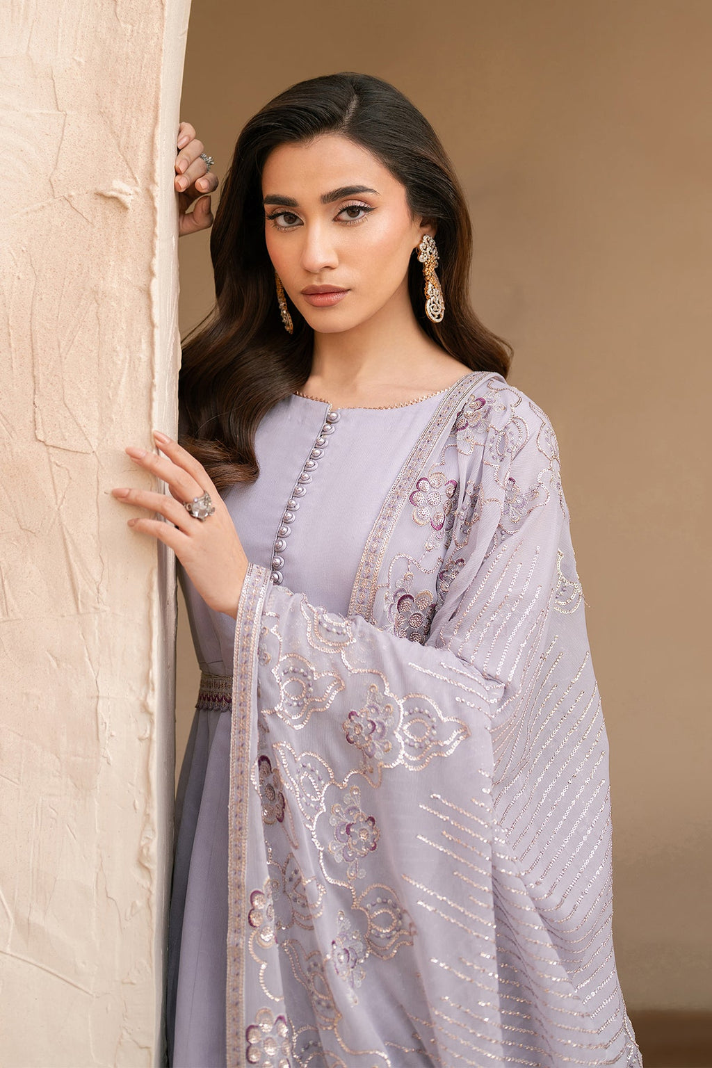 Alizeh - Lilac Dress 3 Piece - Rtw1028