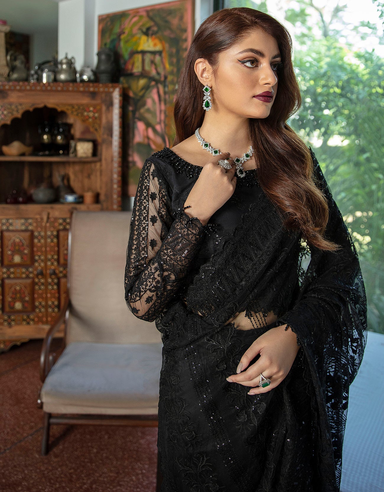 Emaan Adeel - Majestic Black Pr-58