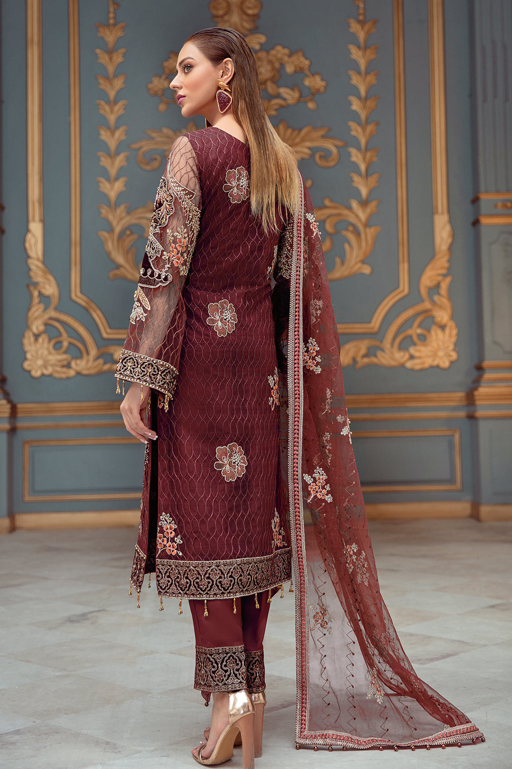 Ramsha - He - 103 ( Maroon ) 4Pc