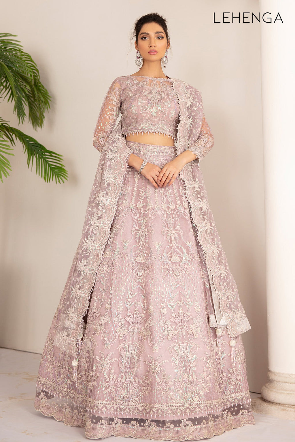 Baroque - Embroidered Net Ch08-01 Stitched
