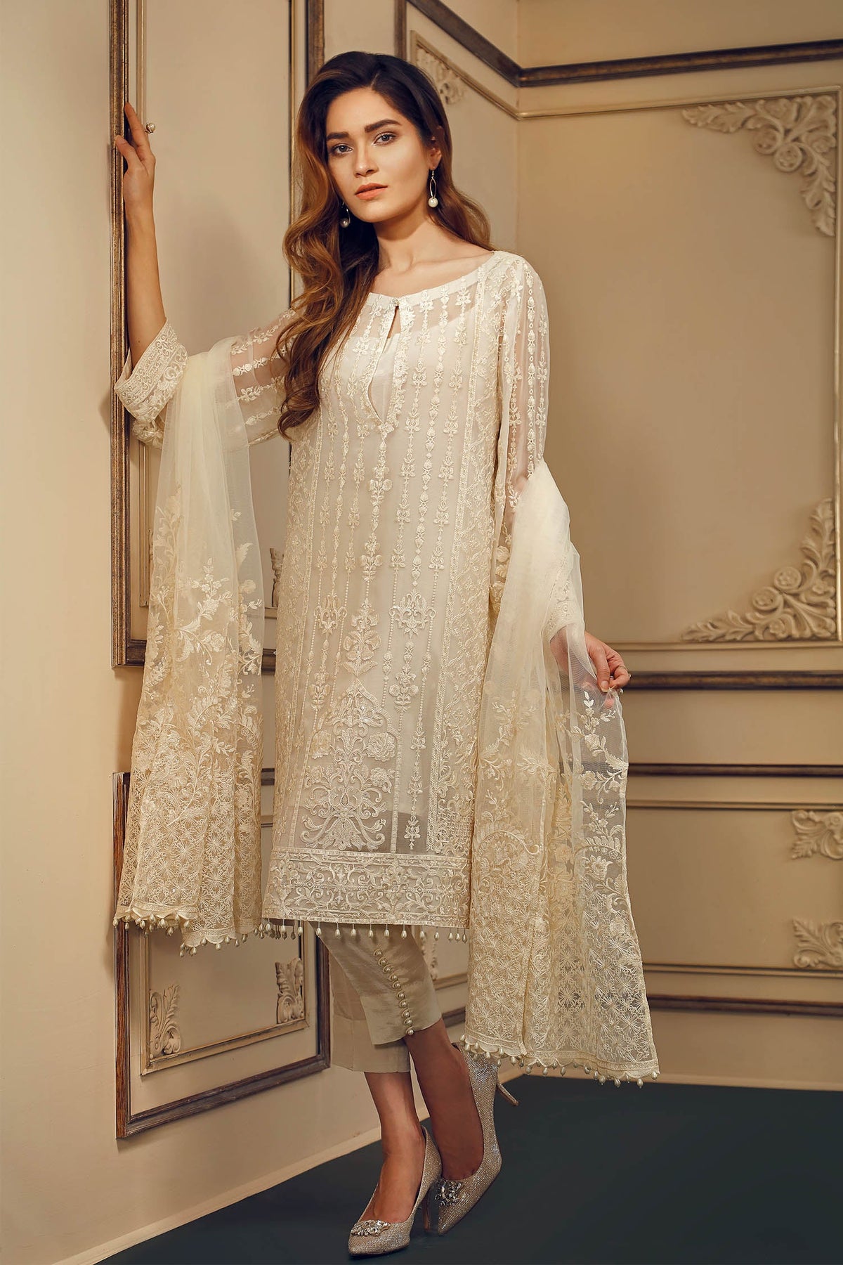Baroque - Embroidered Chiffon Ch03-09 Unstitched