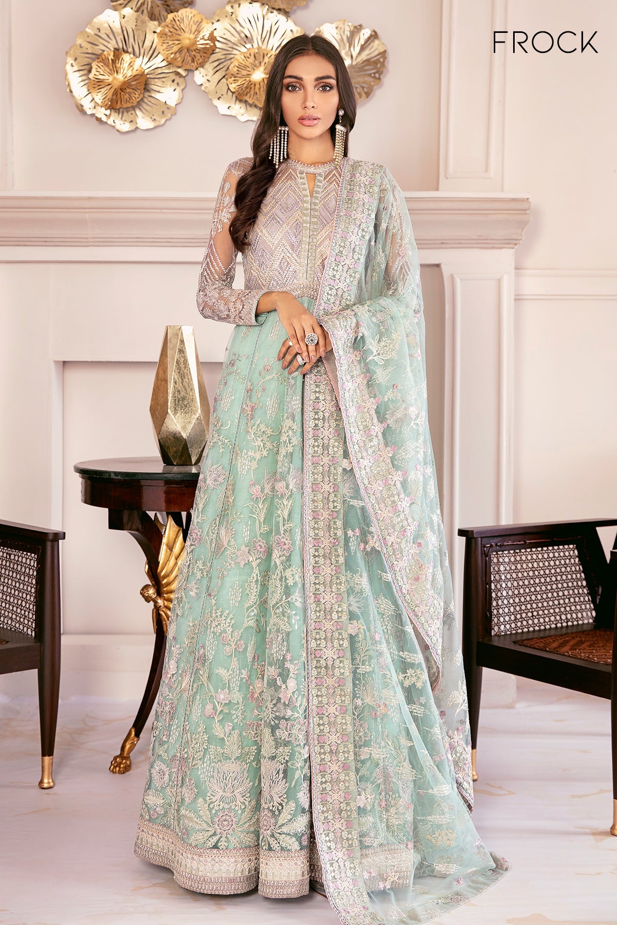 Baroque - Embroidered Net Ch08-10 Unstitched