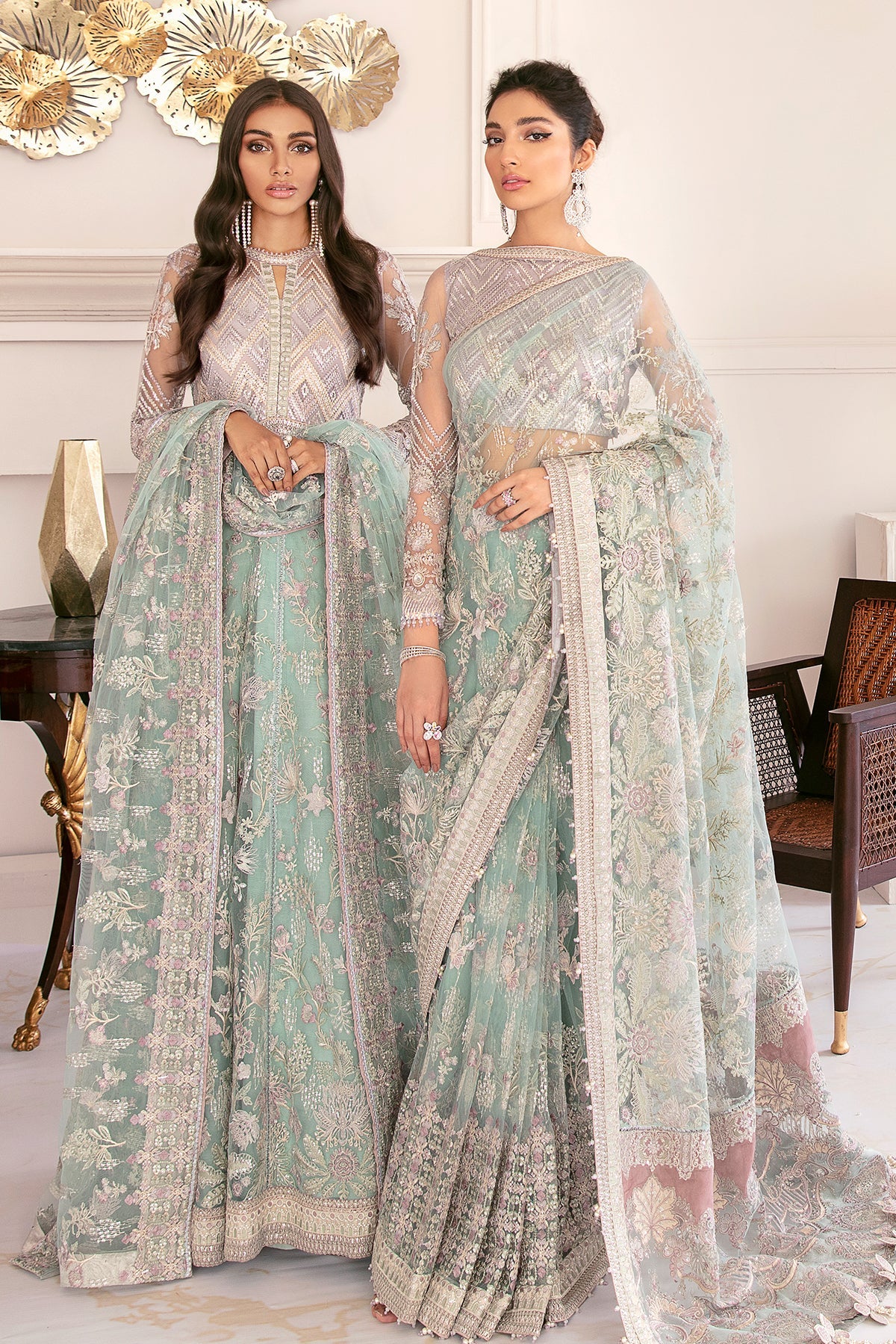 Baroque - Embroidered Net Ch08-10 Stitched