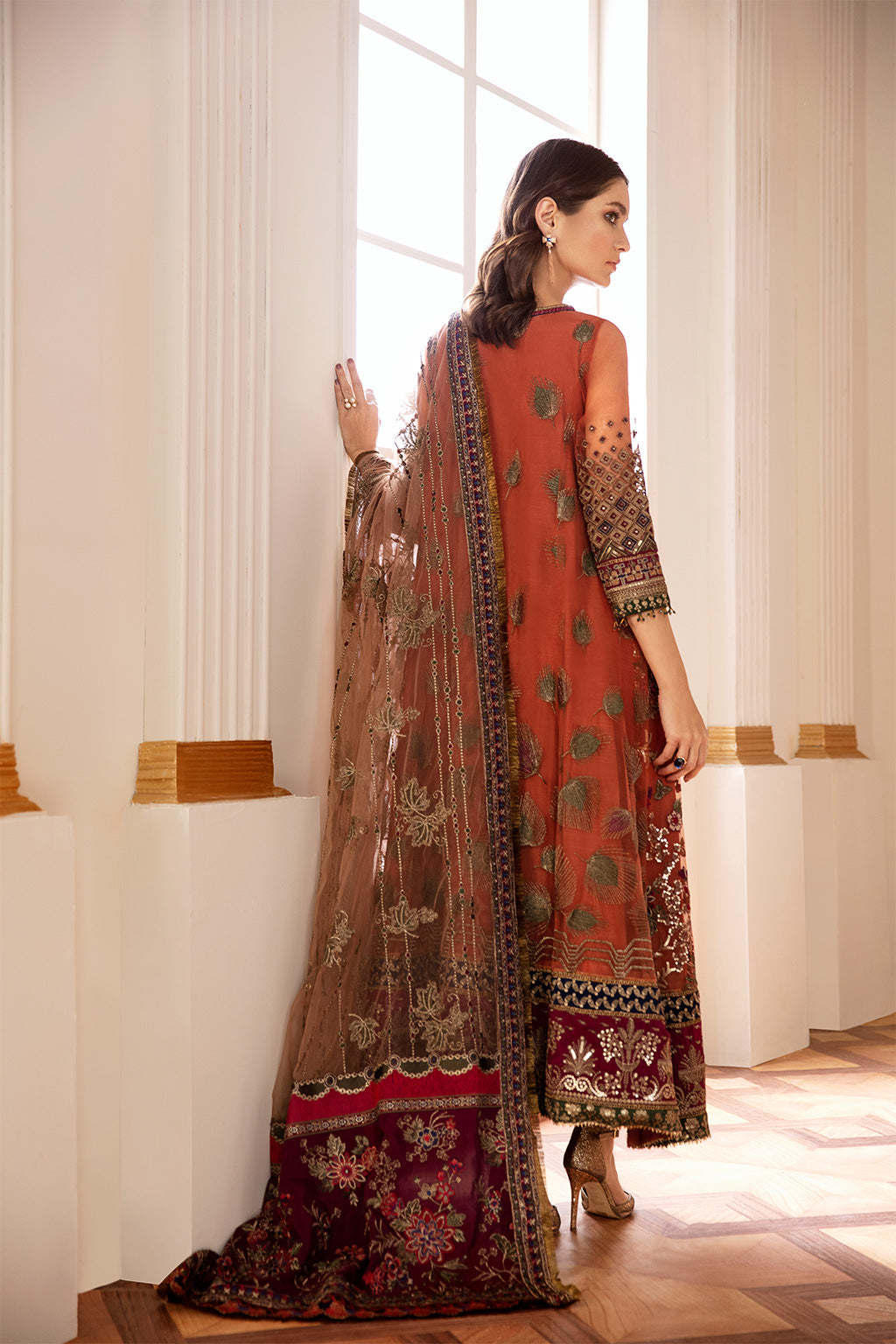 Baroque - Embroidered Net Ch07-03 Stitched
