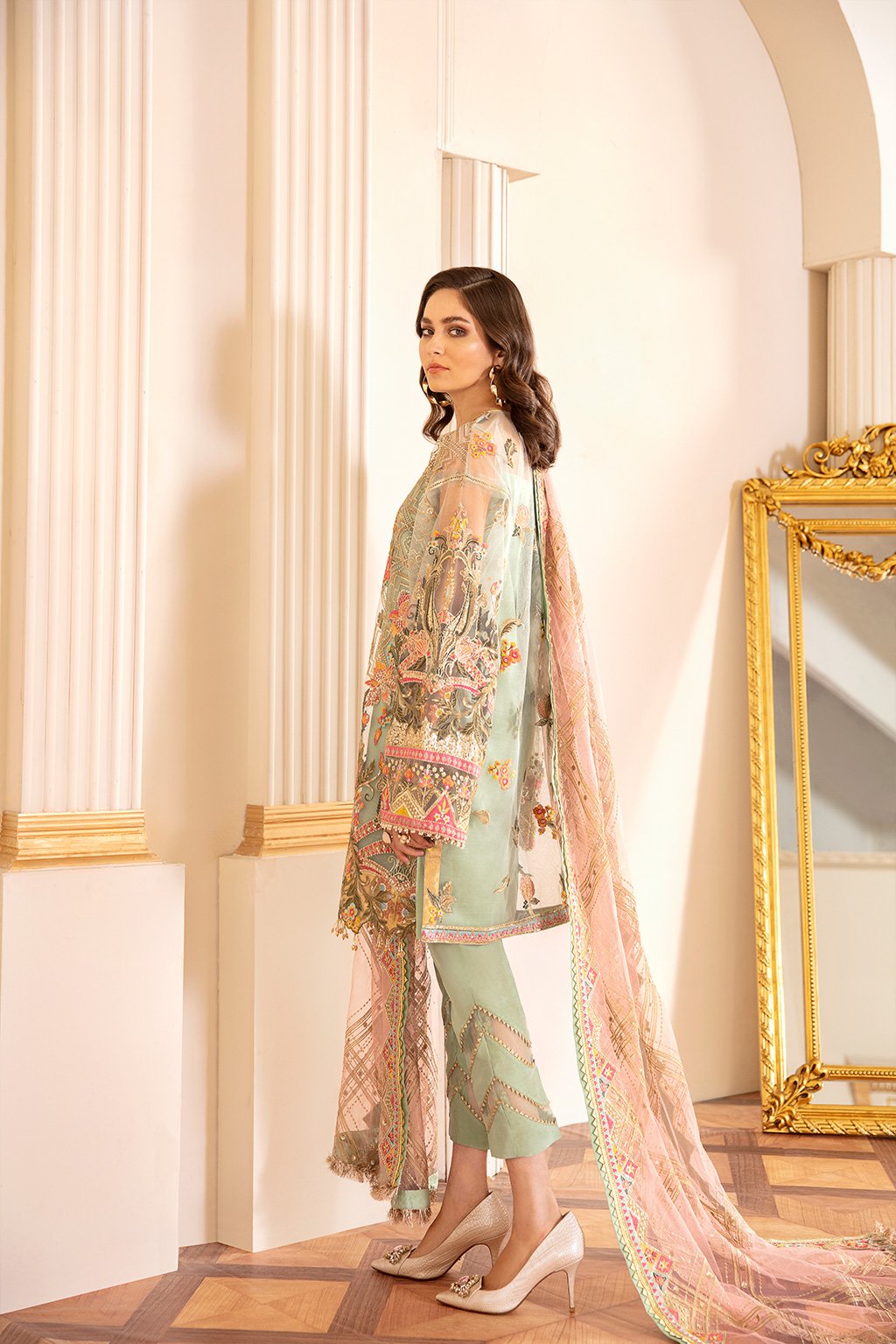 Baroque - Embroidered Net Ch07-01 Unstitched
