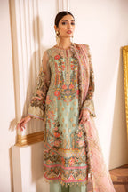 Baroque - Embroidered Net Ch07-01 Unstitched