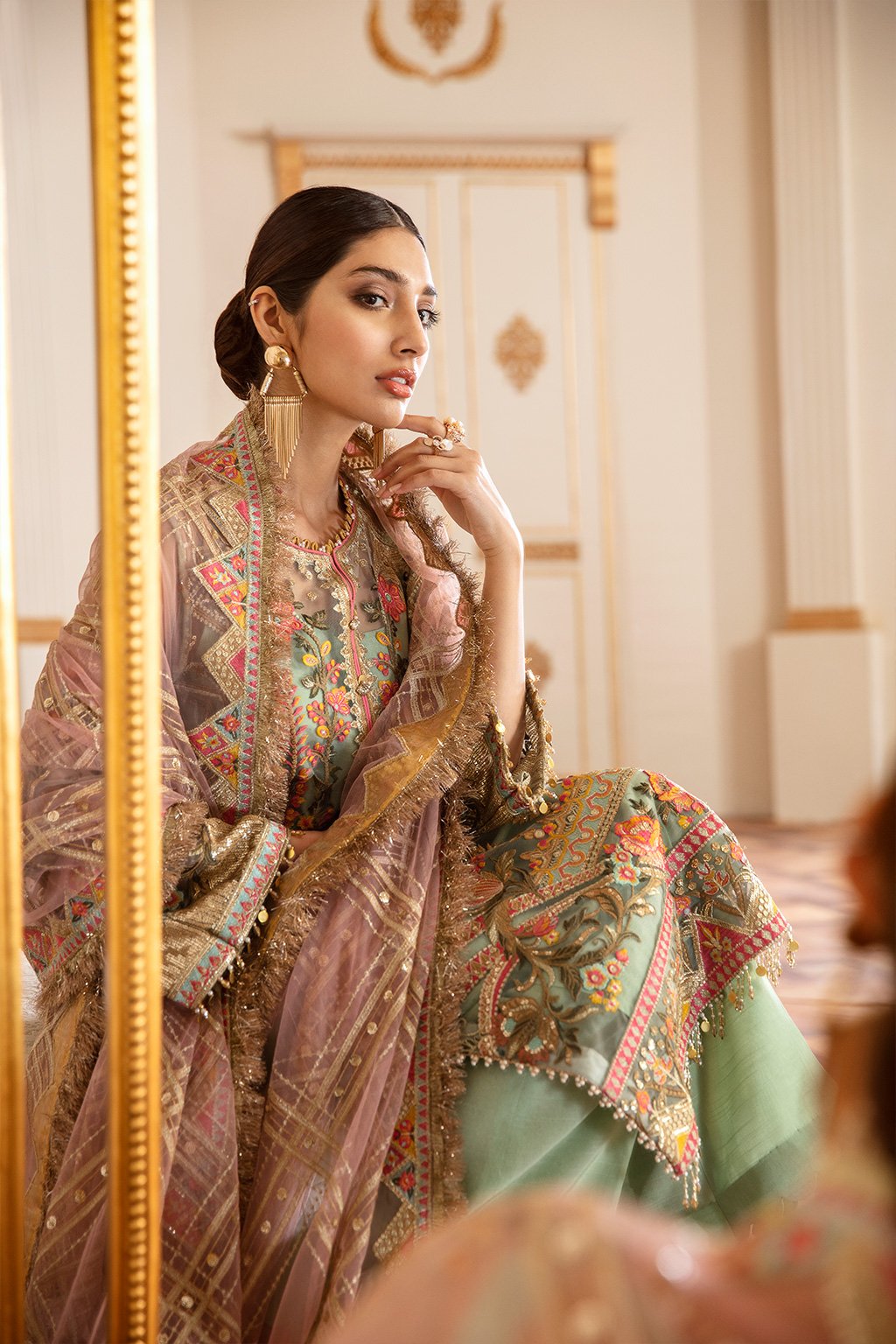 Baroque - Embroidered Net Ch07-01 Unstitched